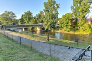 dog park by river